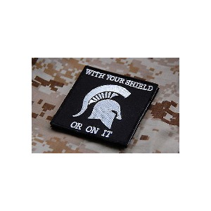 [TW] 네이비 씰 SEAL 스파르탄 패치 - NSWDG With Your Shield or On It Patch